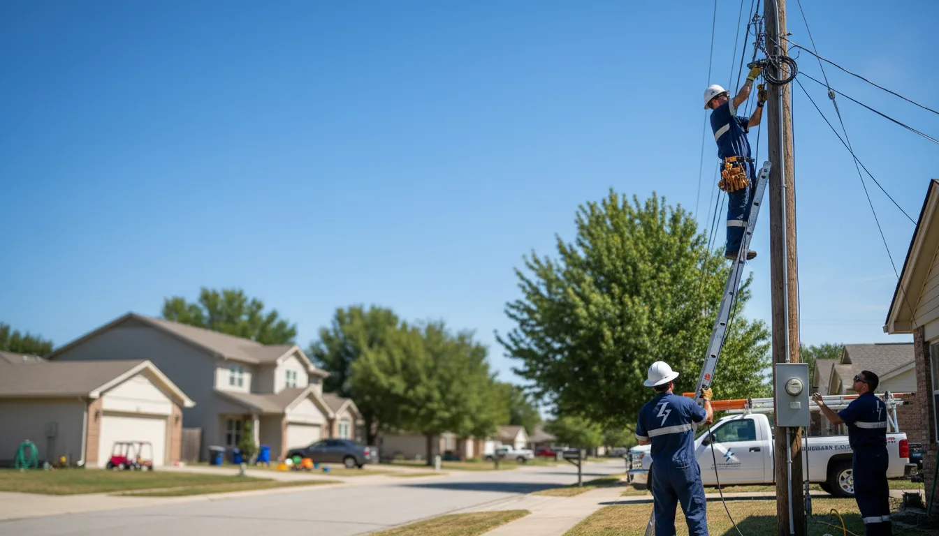 Residential electrician providing installation services in Rogers, NE